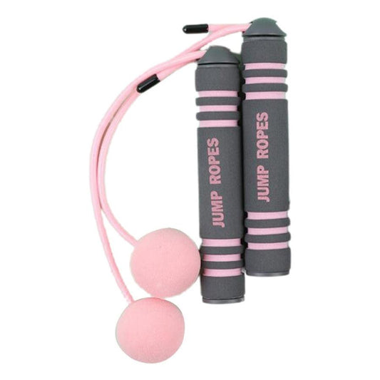 JMT-445258 Cordless Stainless Steel Double-Bearing Skipping Rope with EVA Sponge Ball Handle