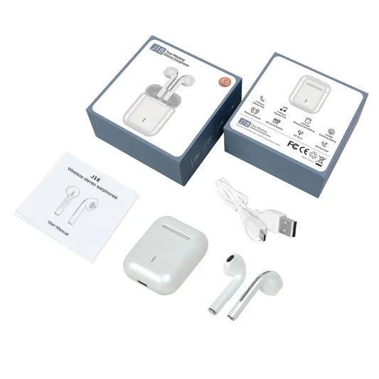 JMT-445514 Mini Bluetooth Wireless Earphones J18 TWS with Quality Sound and Compact Design