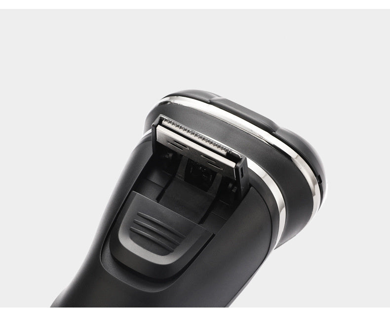 JMT-445578 Three-Head Electric Beard Trimmer with Dual Power Supply and Waterproof Design