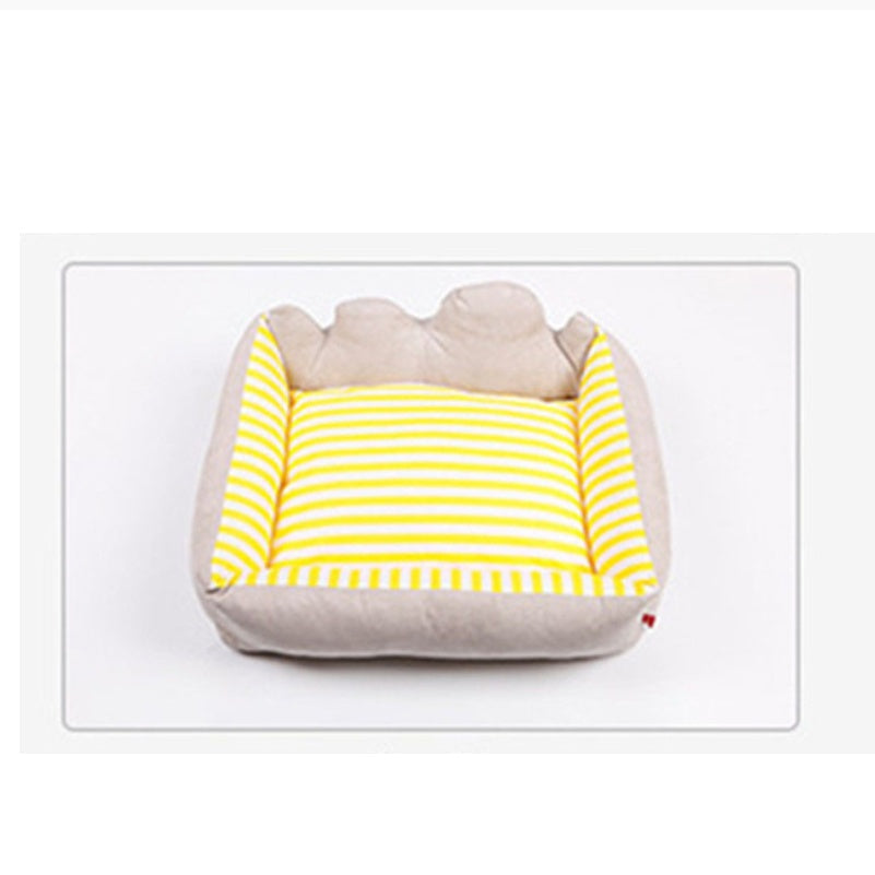JMT-445642 Cloud Square Nest – Disassemblable Canvas and Cotton Pet Bed, Hand & Machine Washable, Multiple Sizes Available