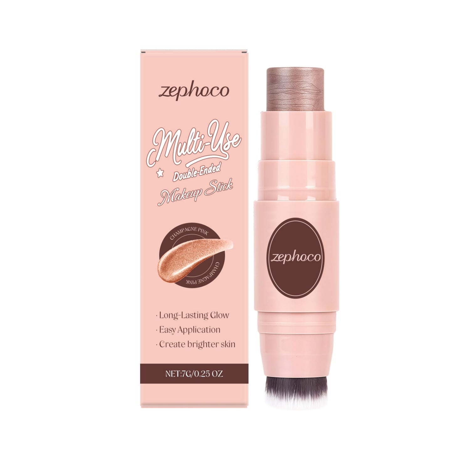 JMT-445770 Multi-Purpose Dual Head Makeup Stick with Hydrating Ingredients and Vitamins