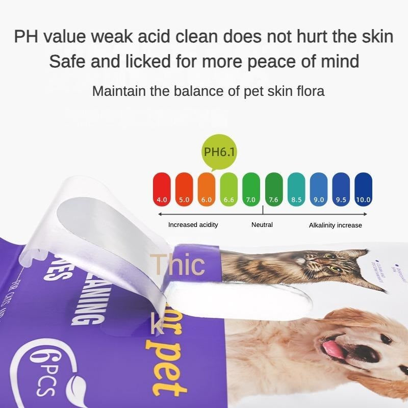 JMT-445962 Pet Deodorizing Bathing Wipes with Coconut Oil for Dogs and Cats - Hypoallergenic Grooming Wipes for Daily Care and Travel