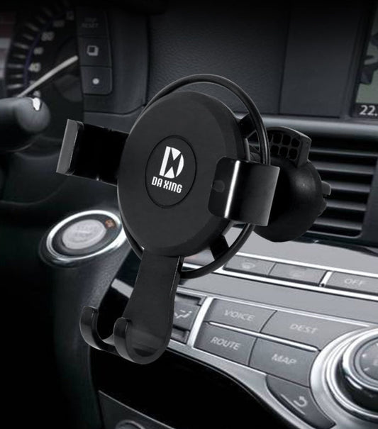 JMT-446346 Gravity Linkage Car Phone Holder - One-Hand Operation, Durable ABS Material, Compatible with Most Phone Models