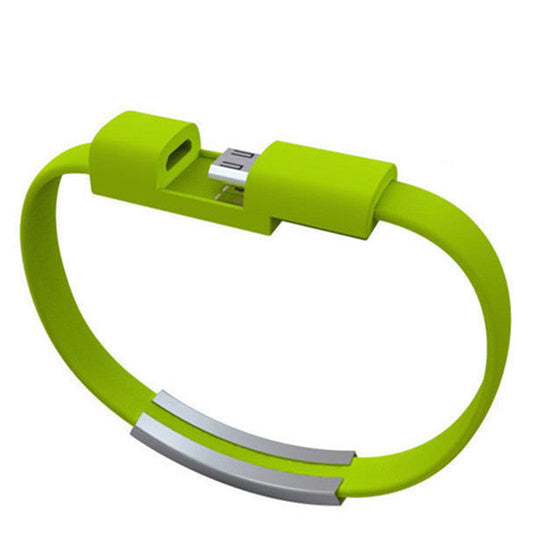 JMT-446602 Silicone USB Charging Short Cable Bracelet - Convenient and Stylish Connectivity
