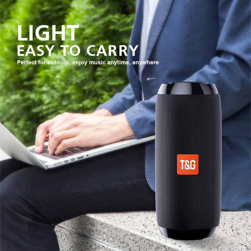 JMT-446666 Multifunctional IPX5 Portable Bluetooth Speaker with FM Radio, 360° Stereo Sound, and Long Battery Life