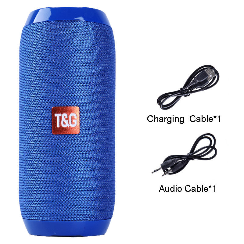 JMT-446666 Multifunctional IPX5 Portable Bluetooth Speaker with FM Radio, 360° Stereo Sound, and Long Battery Life