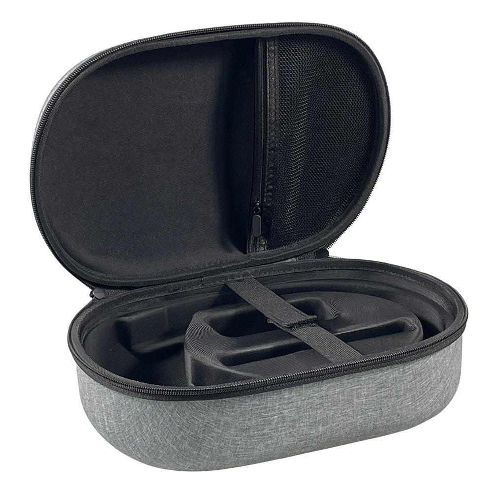 JMT-446666 Portable Hard Storage Bag for Vision Pro - Durable Cloth and EVA Protection in Gray