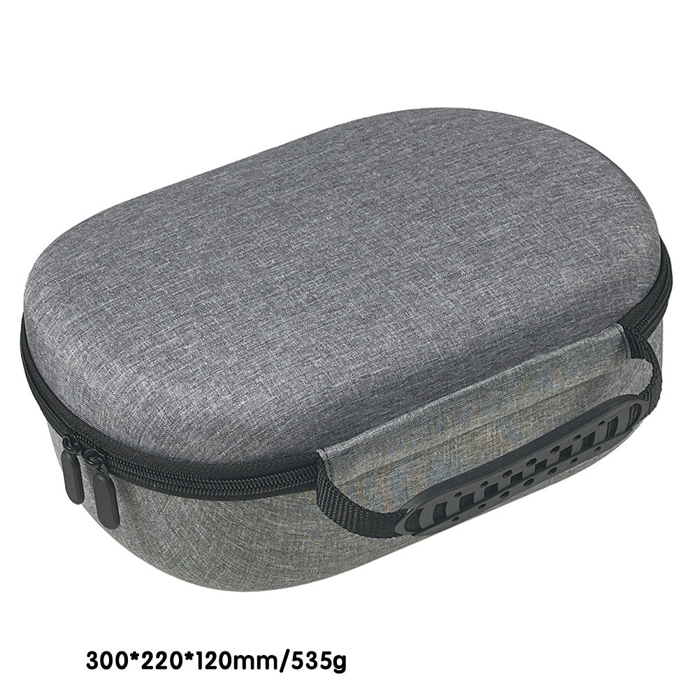 JMT-446666 Portable Hard Storage Bag for Vision Pro - Durable Cloth and EVA Protection in Gray