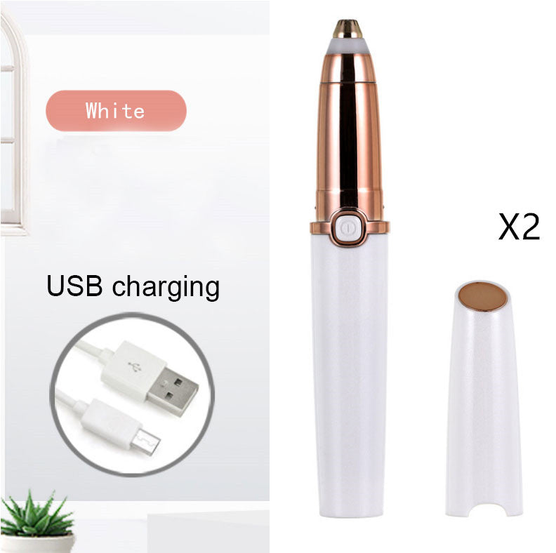 JMT-446730 Portable Electric Eyebrow Repairer with Washable Cutter Head and Stylish Design