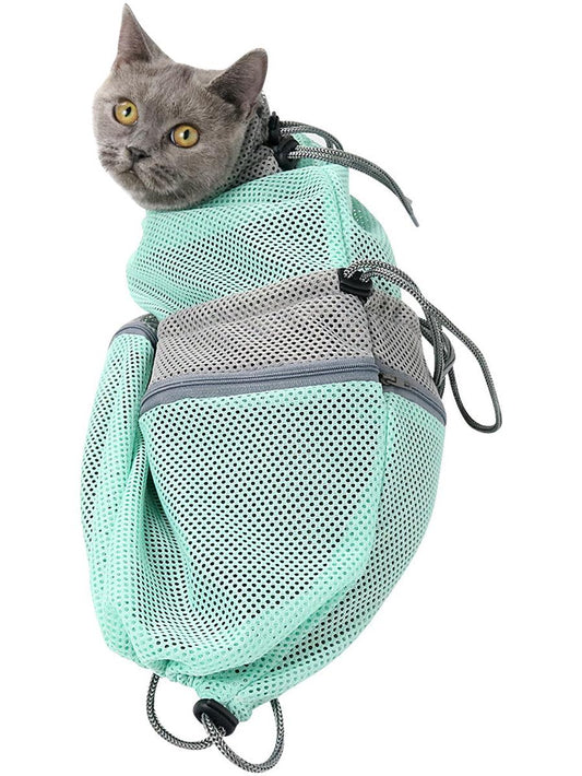 JMT-446730 Scratch-Resistant Cat Washing Bag for Safe and Easy Grooming