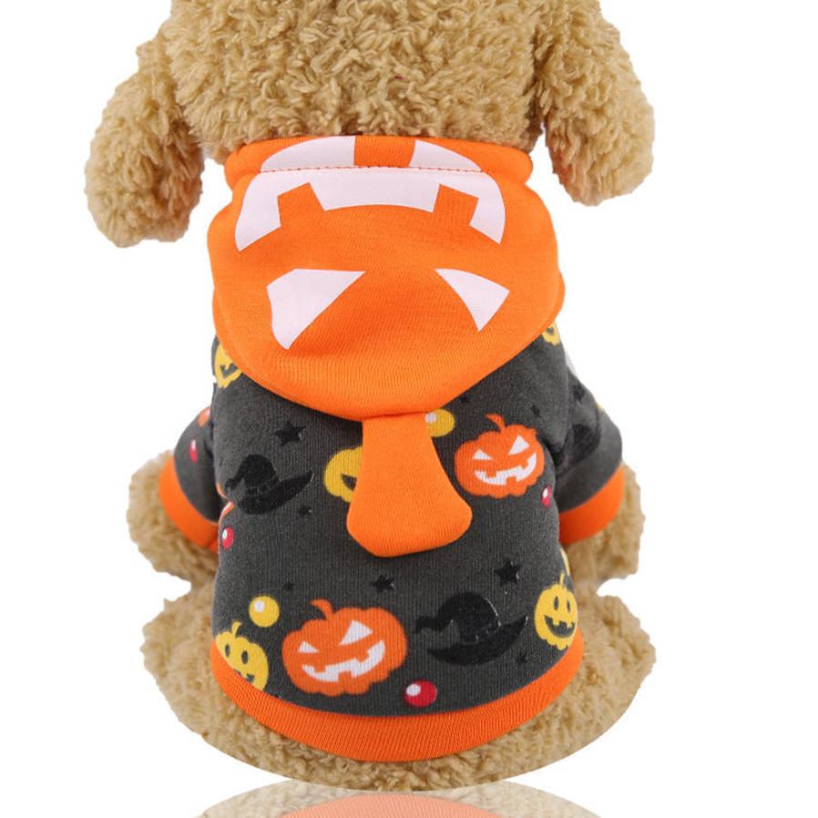 JMT-447114 Funny Halloween Pet Costumes with Adjustable Hat and Cape - Soft Cotton Material