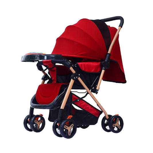 JMT-447498 Lightweight Portable Newborn Stroller - Foldable Travel Pushchair for Infants
