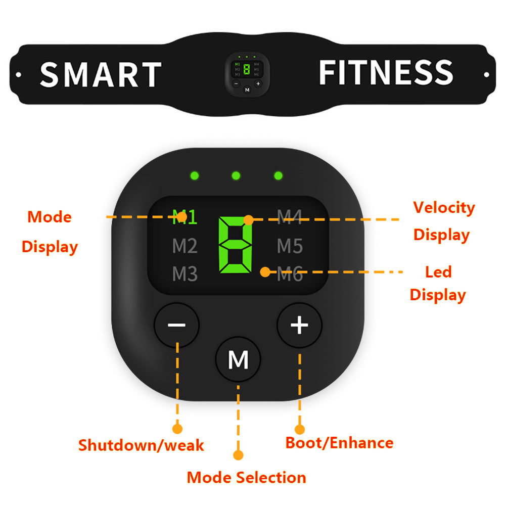 JMT-447562 Home Training Abdominal Muscle Fitness Equipment with Adjustable Belt and Stickers for Effective Workouts