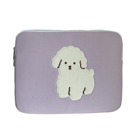 JMT-447818 Portable 11-Inch Tablet and Notebook Storage Bag in Purple Blue Polyester