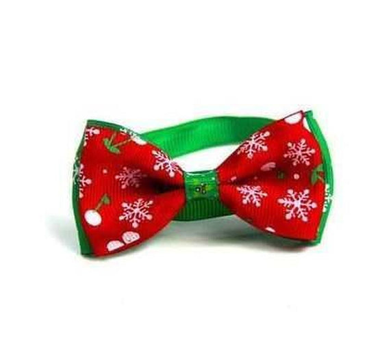 JMT-448458 Stylish Pet Neck Accessories for Cats and Dogs - Snowman, Snowflake, Green and Red Designs