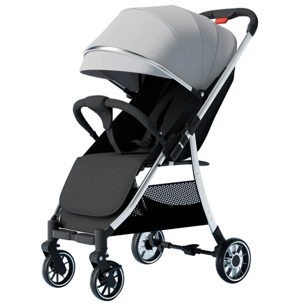 JMT-448650 Lightweight Foldable Baby Stroller with Iron Frame and Adjustable Canopy