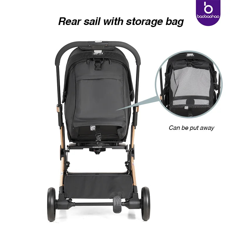 JMT-448778 High Landscape 3 in 1 Baby Stroller with Carriage and Pram Features