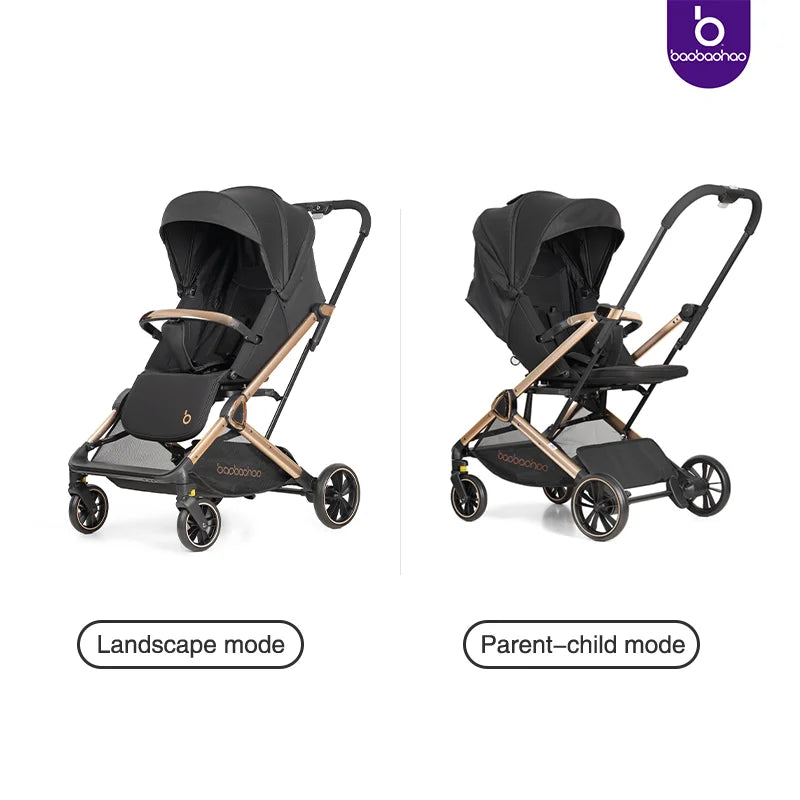 JMT-448778 High Landscape 3 in 1 Baby Stroller with Carriage and Pram Features