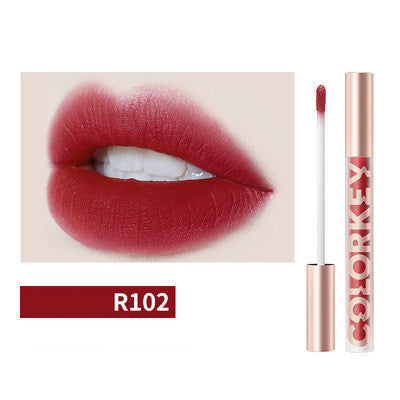 JMT-448906 Airy Lightweight Matte Lip Glaze in Apricot Peach - Smooth Color Lock Formula
