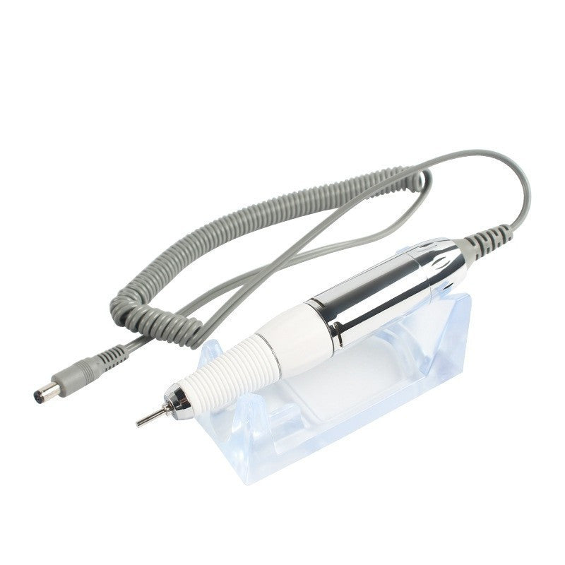 JMT-449098 Rechargeable Electric Nail Polisher US805 - Nail Surface Grinding & Trimming Tool Set in Elegant White