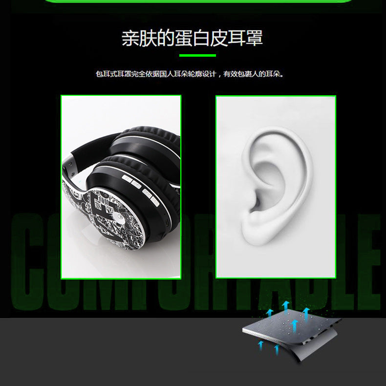 JMT-449290 Wireless Bluetooth Headset with Heavy Bass for Music and Sports, 10 Hour Battery Life, 40mm Speakers