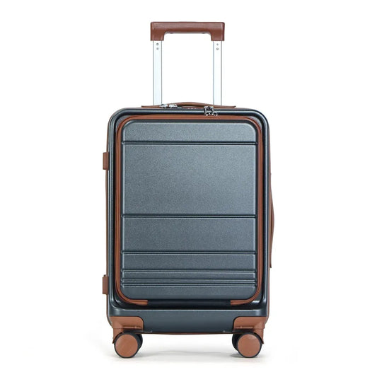 JMT-449354 Lightweight PC Travel Trolley with Custom Spinner Wheels and Laptop Compartment