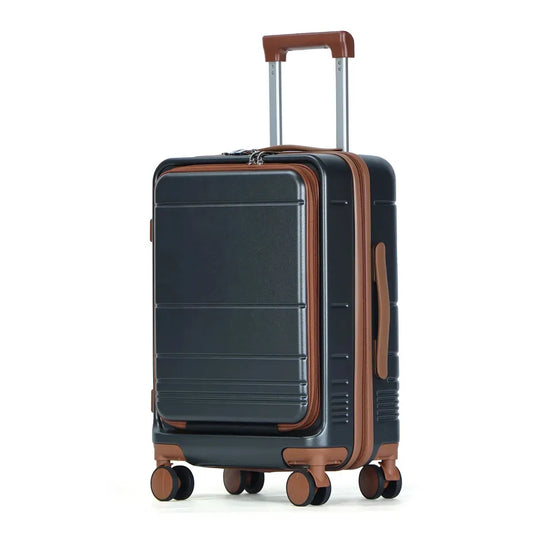 JMT-449354 Lightweight PC Travel Trolley with Custom Spinner Wheels and Laptop Compartment