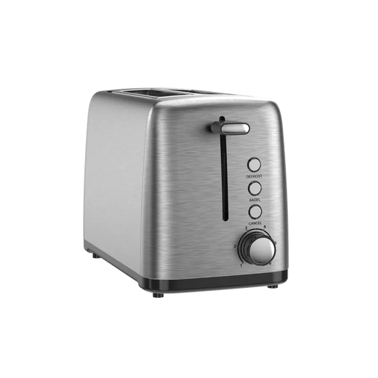 JMT-449738 Stainless Steel 2-Slice Automatic Pop-up Toaster for Home Kitchen Use