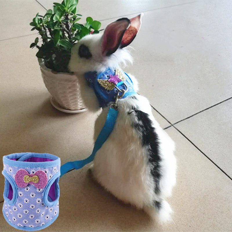 JMT-450122 Vest-Style Chest Strap for Small Pets - Ideal for Rabbits and Guinea Pigs