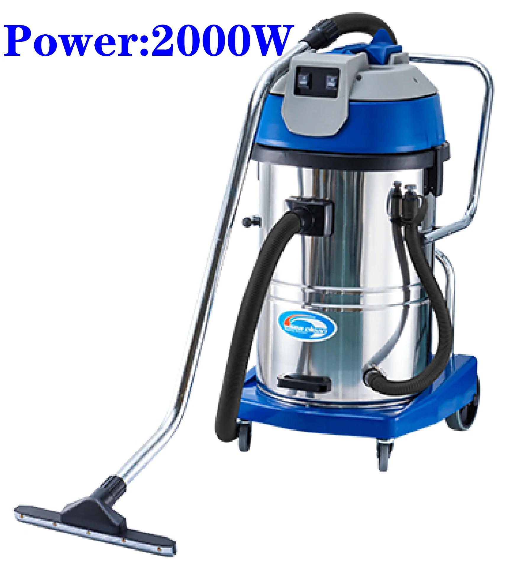 JMT-450250 Stainless Steel 60L Wet and Dry Vacuum Cleaner with 2000W Power for Industrial Use