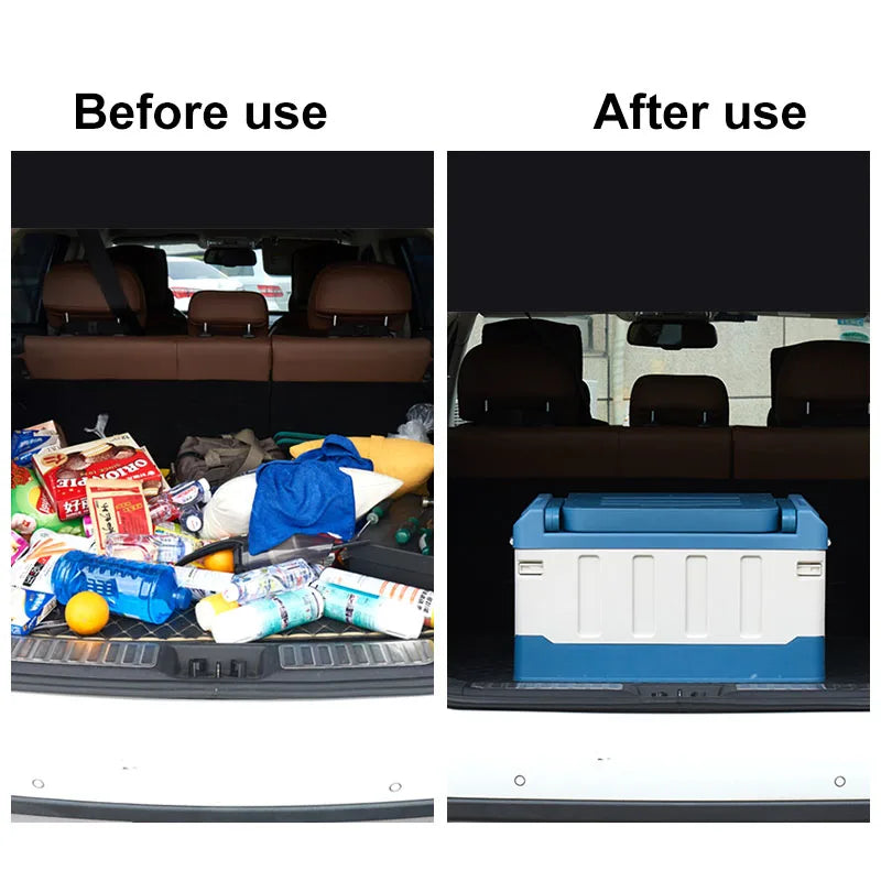 JMT-450570 Multifunctional Portable Folding Plastic Storage Box for Car Trunk Organisation