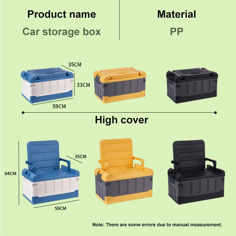 JMT-450570 Multifunctional Portable Folding Plastic Storage Box for Car Trunk Organisation