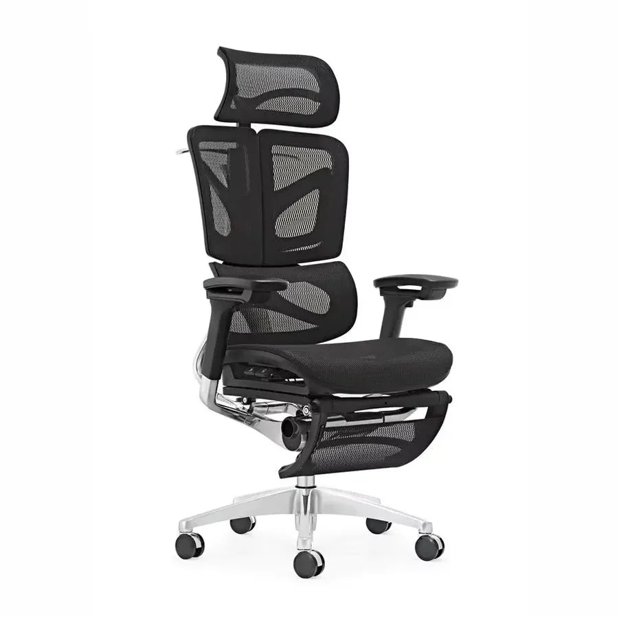 JMT-450698 Ergonomic Adjustable Office Chair with Headrest and Mesh Fabric, Modern Design for Comfort and Support