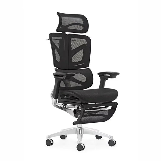 JMT-450698 Ergonomic Adjustable Office Chair with Headrest and Mesh Fabric, Modern Design for Comfort and Support