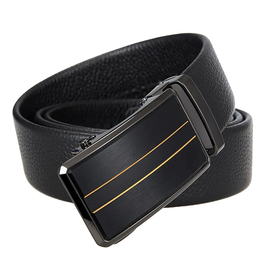 JMT-450698 Men's Automatic Buckle Belt - Adjustable Stylish Strap for Everyday Wear