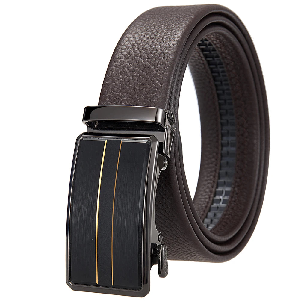 JMT-450698 Men's Automatic Buckle Belt - Adjustable Stylish Strap for Everyday Wear