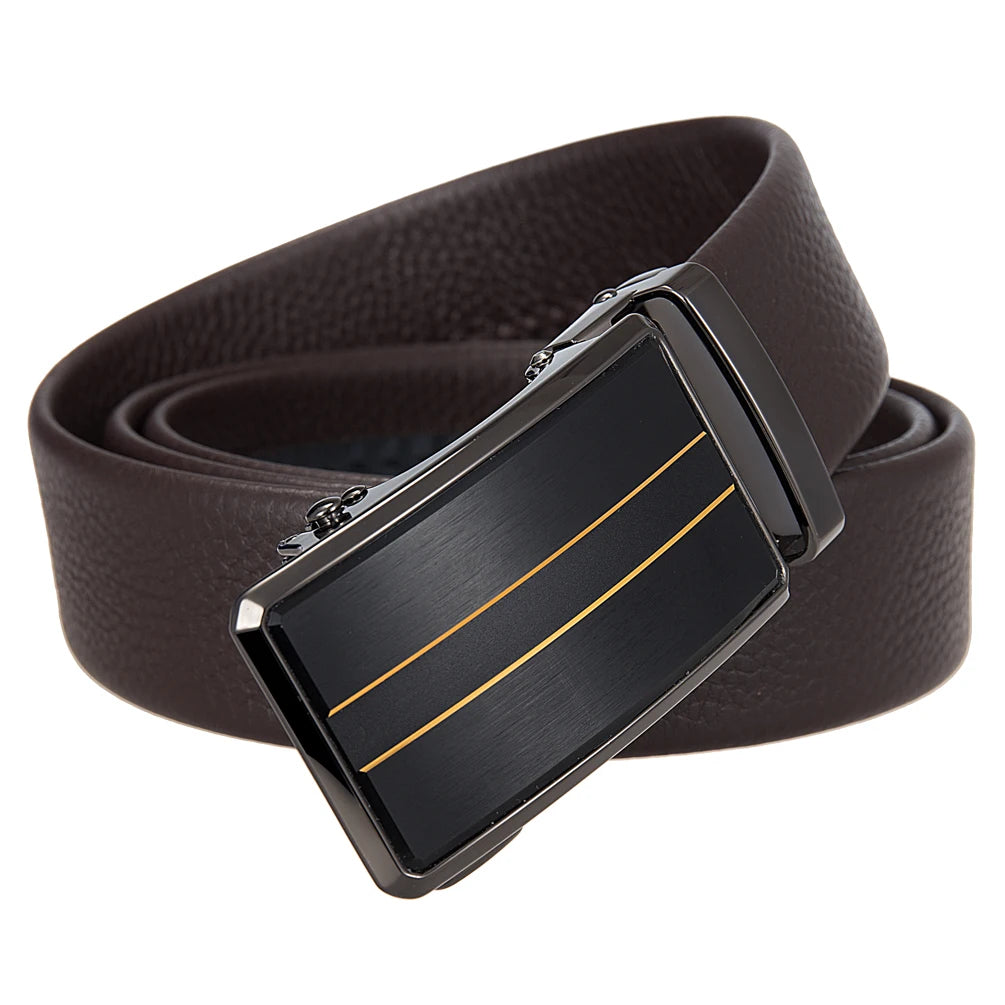 JMT-450698 Men's Automatic Buckle Belt - Adjustable Stylish Strap for Everyday Wear