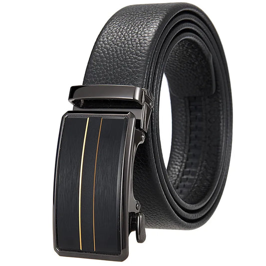 JMT-450698 Men's Automatic Buckle Belt - Adjustable Stylish Strap for Everyday Wear