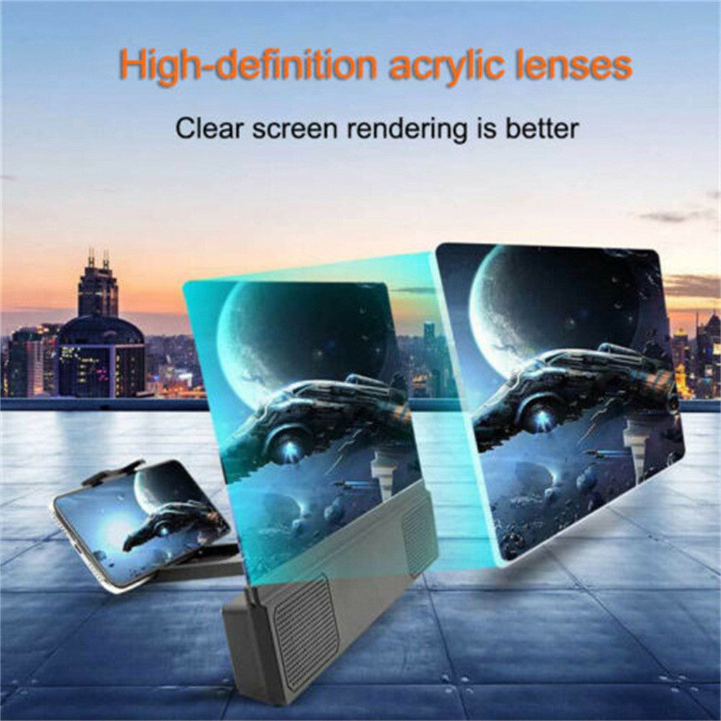 JMT-450954 Mobile Phone Screen Amplifier with Audio Support and Adjustable Stand