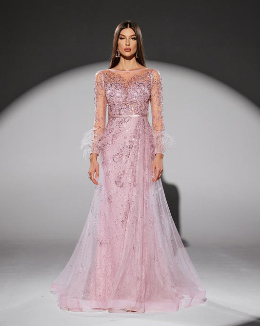 JMT-451018 Elegant Pink Dress for Women - Style SH0194