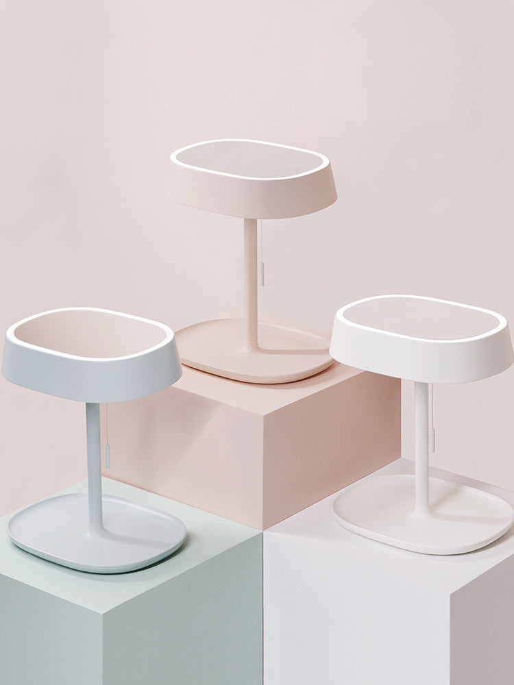 JMT-451082 Portable Foldable LED Makeup Mirror with Touch Control, Ideal for Home and Travel