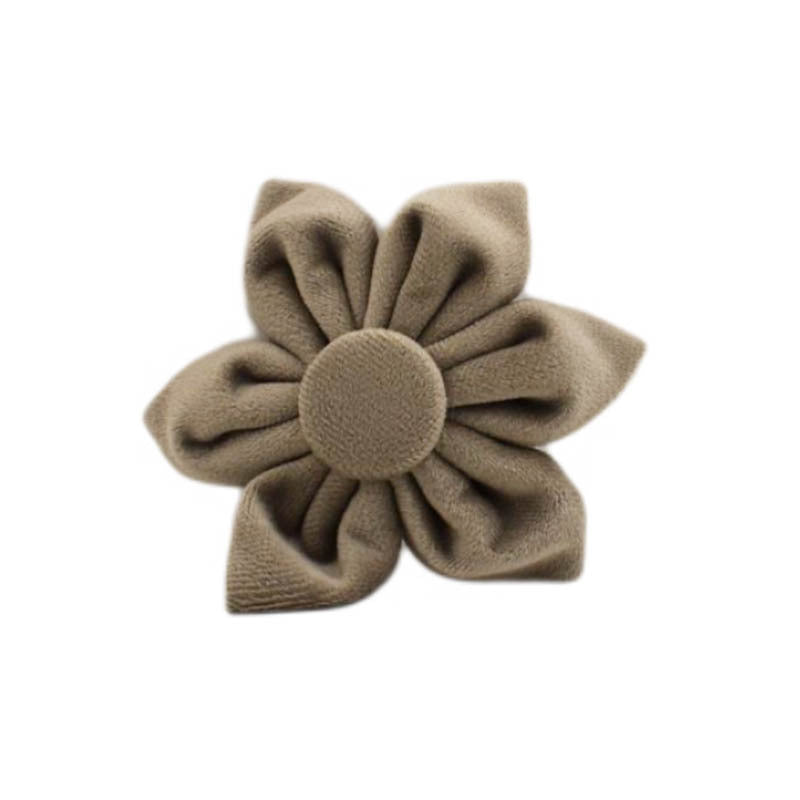 JMT-451274 Velvet Fabric Adjustable Dog Collar with Leash, Bow, Flower, Vest, and Poop Bag Set