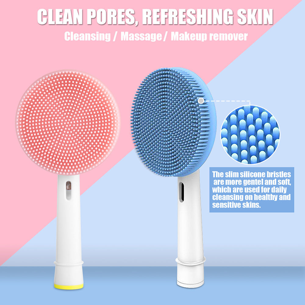 JMT-451338 Oule Electric Toothbrush Compatible Silica Gel Facial Cleanser - Gentle All-Purpose Face Wash