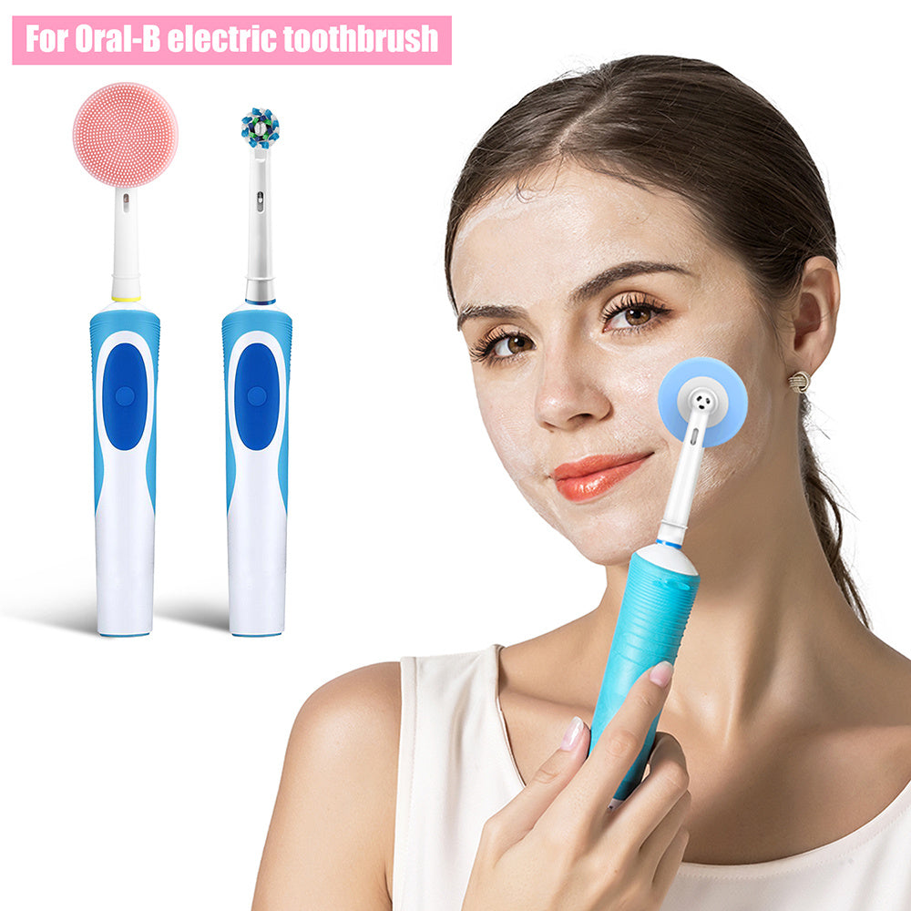 JMT-451338 Oule Electric Toothbrush Compatible Silica Gel Facial Cleanser - Gentle All-Purpose Face Wash