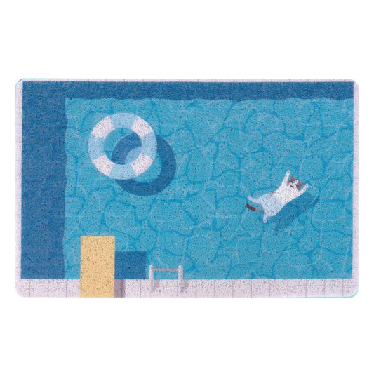 JMT-451402 Floating Cat Pool Mat with Wire Mesh Filter and Non-Slip Surface