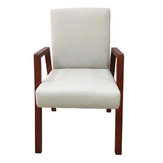 JMT-451850 Elegant Wooden Almirah with Unfinished Wood Frames and Versatile Dining/Office Arm Chair
