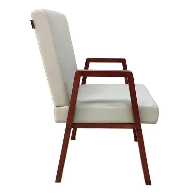 JMT-451850 Elegant Wooden Almirah with Unfinished Wood Frames and Versatile Dining/Office Arm Chair