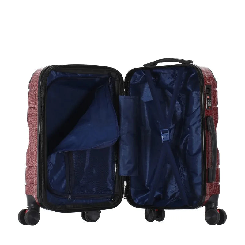 JMT-451978 20-Inch Trolley Suitcase with Four Wheels, PC Travel Luggage for Students, Customisable Design