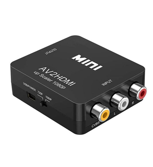JMT-452042 AV to HDMI Mini HD Video Converter with 1080P Resolution, Compatible with All Systems