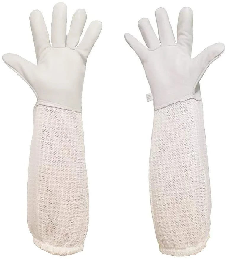 JMT-452170 Sheepskin Anti-Bee Gloves with Three-Layer Breathable Mesh Protection